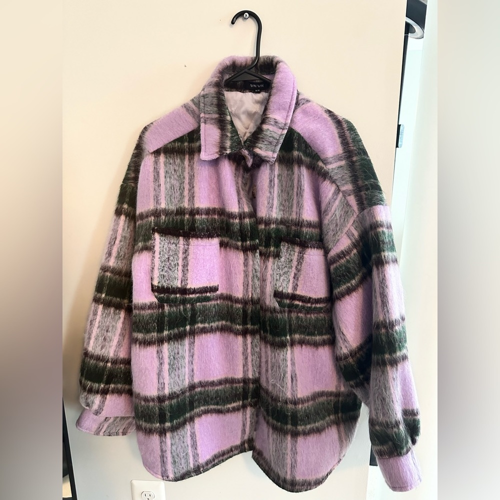 Oversized wool jacket